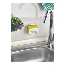 My TechCat Mytechcat® Pratik Mutfak Lavabo Vantuzlu Bulaşık Süngeri Askısı Aparatı