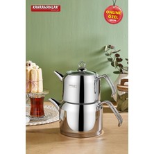 Şık ve Dayanıklı 4 Parça Çaydanlık Takımı, Mutfağınıza Zarafet Katın