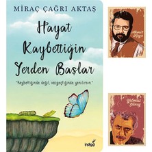Dara Yayınları Hayat Kaybettiğin Yerden Başlar - Miraç Çağrı Aktaş - Indigo - Yılmaz Güney Ahmet Kaya not defterli