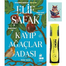 Dara Yayınları Kayıp Ağaçlar Adası - Elif Şafak - Doğan Kitap -Sarı Fosforlu Kalem - Not Defter Seti