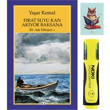 Yapı Kredi Yayınları Bir Ada Hikayesi 1- Fırat Suyu Kan Akıyor Baksana - Yaşar Kemal - Sarı Fosforlu Kalem - Defterli