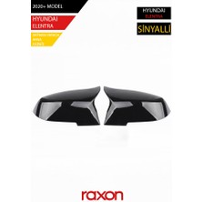 Raxon Hyundaı Elantra 2020+ Batman & Yarasa Ayna Kapağı – Parlak Piano Black Sport