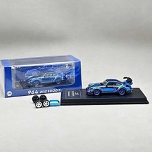 cm Model 164 Porsche 964 Widebody Chrome Blue CM64-964-CHROMEBLUE