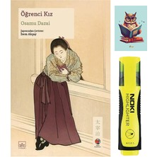 Dara Yayınları Öğrenci Kız -  Osamu Dazai - Ithaki Yayınları - Sarı Fosforlu Kalem- Not Defter Seti