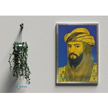 Zerya Postera Selahaddînê Eyyubî - Selahattin Eyyubi Çerçeveli Posteri (32X47 cm Çerçeveli)