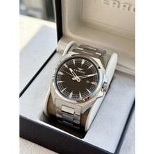 Ferro FM43025A-A2 Quartz Çelik Gri Siyah Kadran 42 mm Erkek Kol Saati