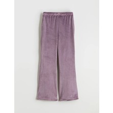 LC Waikiki Lcw Kids Mürdüm Beli Lastikli Kadife Kız Çocuk Tayt