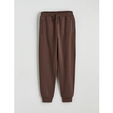 LC Waikiki Lcw Kids Kahverengi Beli Lastikli Erkek Çocuk Jogger Eşofman Altı