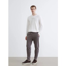 LC Waikiki Lcwaıkıkı Classic Kahverengi Kalın Erkek Jogger Eşofman Altı