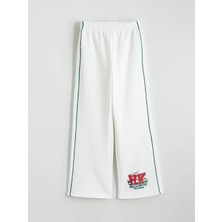 LC Waikiki Lcw Kids Ekru Beli Lastikli Hello Kitty Baskılı Kız Çocuk Eşofman Alt