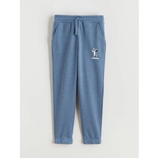 LC Waikiki Lcw Eco Mavi Beli Lastikli Erkek Çocuk Jogger Eşofman Altı