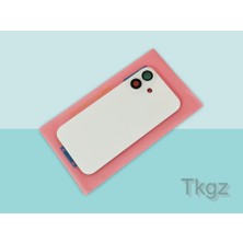 Tkgz İphone 16 Arka Pil Batarya Kapağı Kapak ( Full Kamera Lensli ) BEYAZ