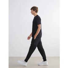 LC Waikiki Xsıde Actıve Siyah Standart Kalıp Erkek Jogger Eşofman Altı