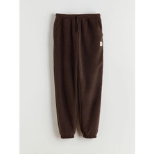 LC Waikiki Lcw Kids Kahverengi Beli Lastikli Polar Erkek Çocuk Jogger Eşofman Altı