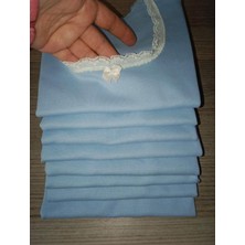 İsra Ayyıldız Moonstar Collection Zarif Dantelli Kurdeleli Basic Vücudu Saran Crop Top