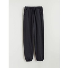 LC Waikiki Lcw Kids Lacivert Beli Lastikli Kız Çocuk Jogger Eşofman Alt