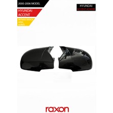 Raxon Hyundaı Accent Admıre 2000-2006 Batman & Yarasa Ayna Kapağı – Parlak Piano Black Sport