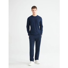 LC Waikiki Lcwaıkıkı Classic Lacivert Standart Kalıp Erkek Eşofman Altı