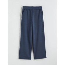 LC Waikiki Lcw Kids Antrasit Beli Lastikli Kız Çocuk Eşofman Altı