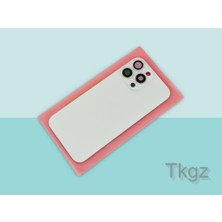 Tkgz İphone 16 PRO MAX Arka Pil Batarya Kapağı Kapak ( Full Kamera Lensli ) BEYAZ