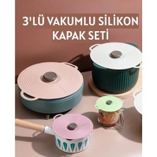 3E Grup 3'lü Vakumlu Silikon Kapak Seti