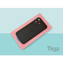 Tkgz İphone 16 Arka Pil Batarya Kapağı Kapak ( Full Kamera Lensli ) SİYAH
