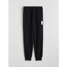 LC Waikiki Lcw Kids Siyah Beli Lastikli Erkek Çocuk Jogger Eşofman Altı