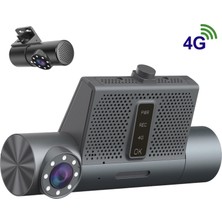 Techsmart Dahili 2 Kameralı + Harici 1 Kamera + 4g + H265 Mobil Araç Kamera TCH-BK6MZH-3CH-4G