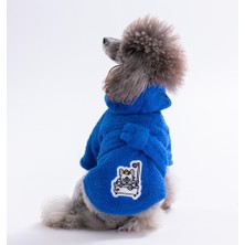 Pawstar Mavi Pattaya Küçük Irk Su Emici Köpek Bornozu