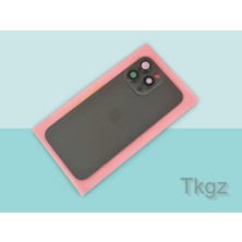 Tkgz İphone 16 PRO MAX Arka Pil Batarya Kapağı Kapak ( Full Kamera Lensli ) SİYAH