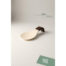 VarBiFırsat Akasya Saplı Silikon Kirli Kaşık Altlığı