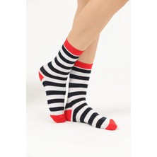 MG Çorap Çizgili Soket Kadın Renkli Çorap