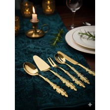 Ersan Home Tüy Model Gold 5li Pasta Sunum ve Servis Seti