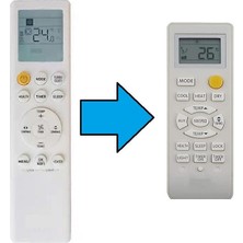 Tayfun Haier Inverter Klima Kumandası-Resimde Sağdaki Gönderilir