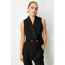 Ekol Kruvaze Yaka Ince Fitilli Yelek 5053