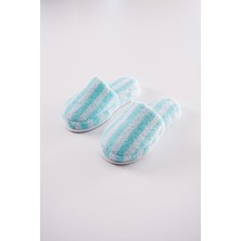 Ender Home Ipliği Boyalı Banyo ve Ev Terliği – %100 Pamuk Havlu Kaymaz Kalın Taban