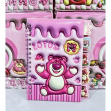 Sevimli Lotus Ayısı Çıkartma Defteri (12X16CM)