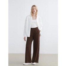 LC Waikiki Lcwaıkıkı Basic Kahverengi Beli Lastikli Kadın Eşofman Altı