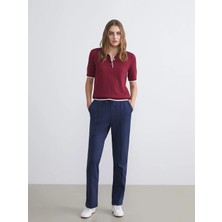 LC Waikiki Lcwaıkıkı Classic Lacivert Beli Lastikli Kadın Eşofman Altı