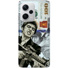 TechTree Redmi Note 12 Pro Plus Uyumlu Scarface Dolar Tasarımlı Tasarımlı Baskılı Silikon Kılıf