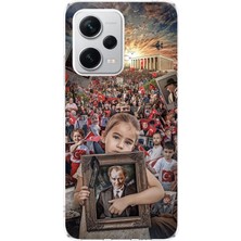 TechTree Redmi Note 12 Pro Plus Uyumlu Anıtkabir Atatürk Portre Tasarımlı Baskılı Silikon Kılıf