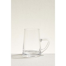 Paşabahçe Konik Kulplu Bira Bardağı Tekli El Yapımı