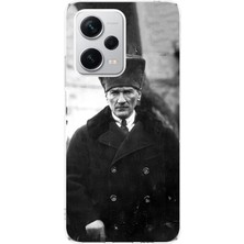 TechTree Redmi Note 12 Pro Plus Uyumlu Mustafa Kemal Atatürk Portre Tasarımlı Baskılı Silikon Kılıf