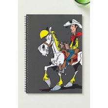 Black-One Red-Kit (Düldül) A5 Metal Spiralli Çizgisiz kalın bristol Kapak ÖZEL TASARIM TEMALI A5 DEFTER