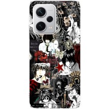 TechTree Redmi Note 12 Pro Plus Uyumlu Death Note Kolaj Tasarımlı Tasarımlı Baskılı Silikon Kılıf