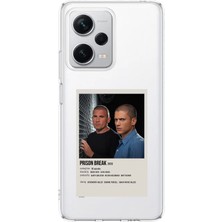 TechTree Redmi Note 12 Pro Plus Uyumlu Prison Break Tasarımlı Tasarımlı Baskılı Silikon Kılıf