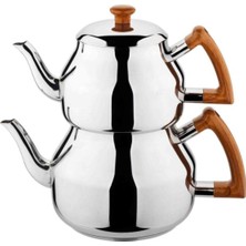 Şık Ahşap Çaydanlık Seti, Zarif ve Dayanıklı Tasarım