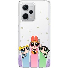 TechTree Redmi Note 12 Pro Plus Uyumlu Powerpuff Girls Tasarımlı Tasarımlı Baskılı Silikon Kılıf