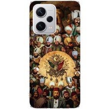 TechTree Redmi Note 12 Pro Plus Uyumlu Osmanlı Padişahları Tasarımlı Baskılı Silikon Kılıf