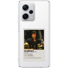 TechTree Redmi Note 12 Pro Plus Uyumlu Scarface Mini Poster Tasarımlı Tasarımlı Baskılı Silikon Kılıf